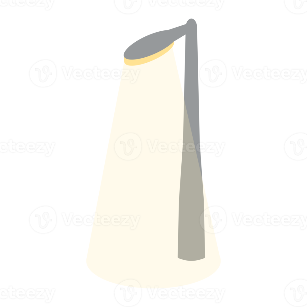 la luz de la calle isométrica está en el conjunto de colección de paisajes universales 3d png