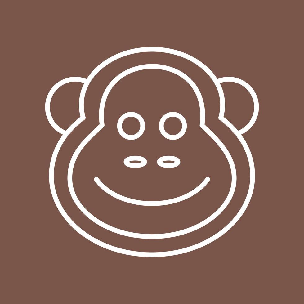 Monkey Line Color Background Icon 16727074 Vector Art at Vecteezy