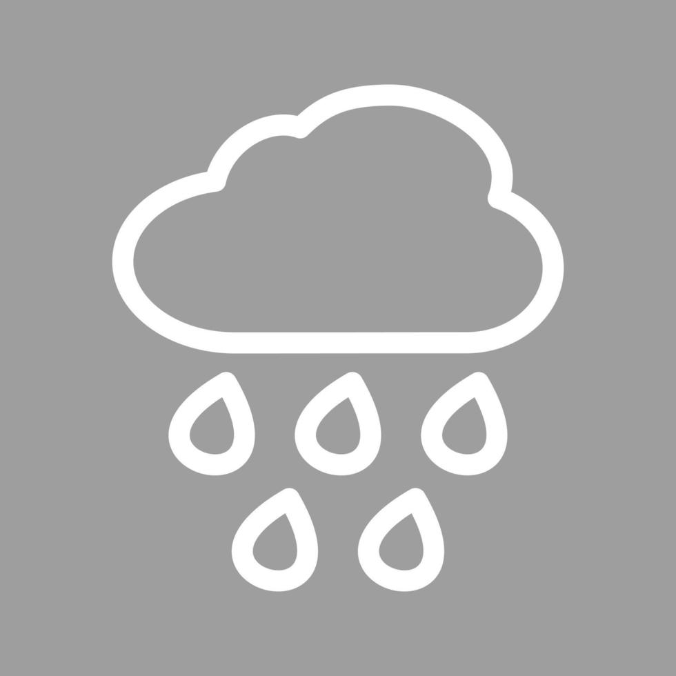 Heavy Rain Line Color Background Icon vector