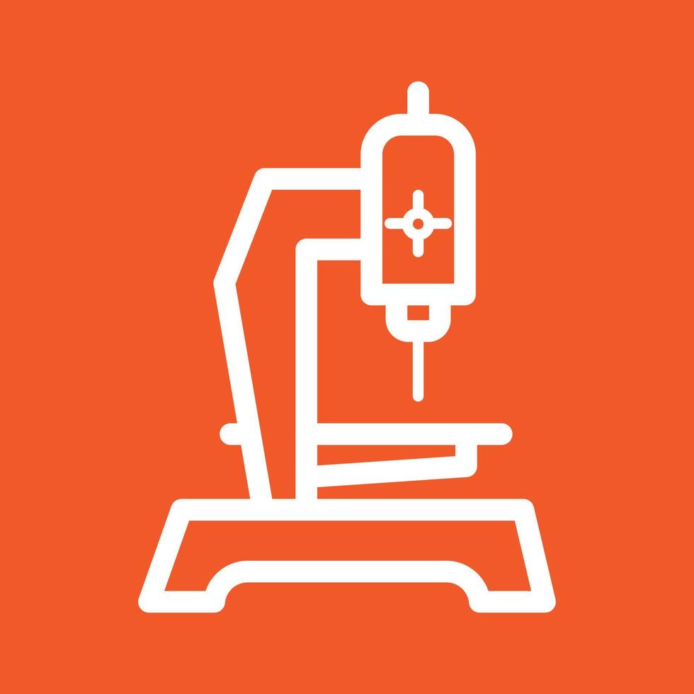 Drilling Machine Line Color Background Icon vector
