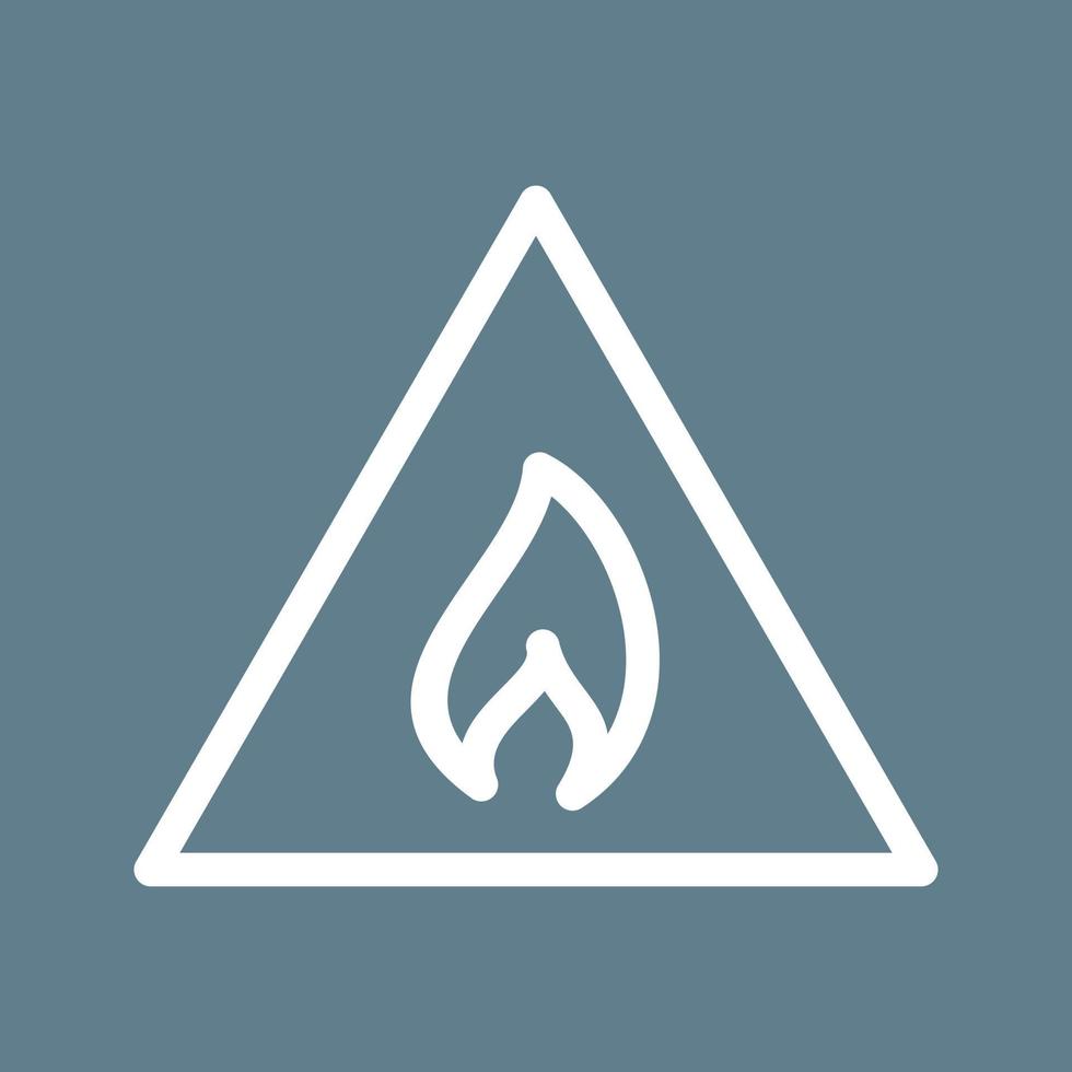 Flammable Material Line Color Background Icon vector