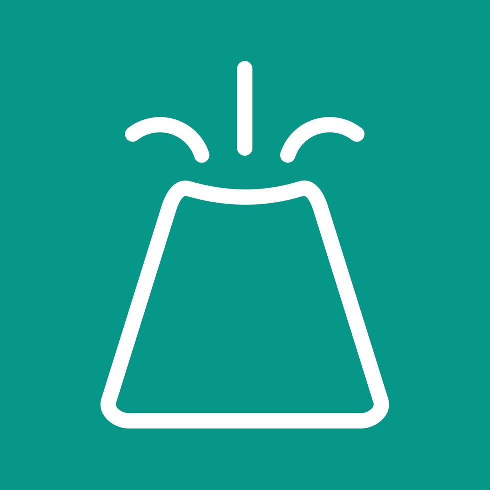 Volcano Line Color Background Icon vector