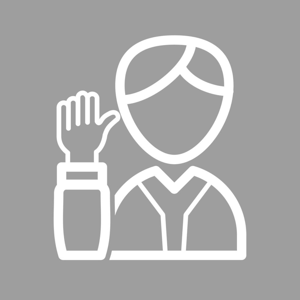 Elected Candidate Line Color Background Icon vector