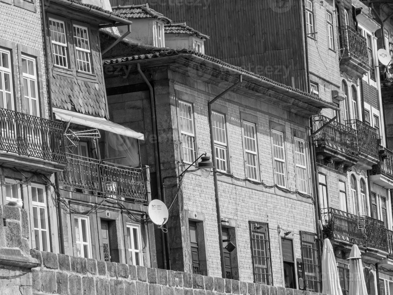 the cit of Porto at the douro river photo