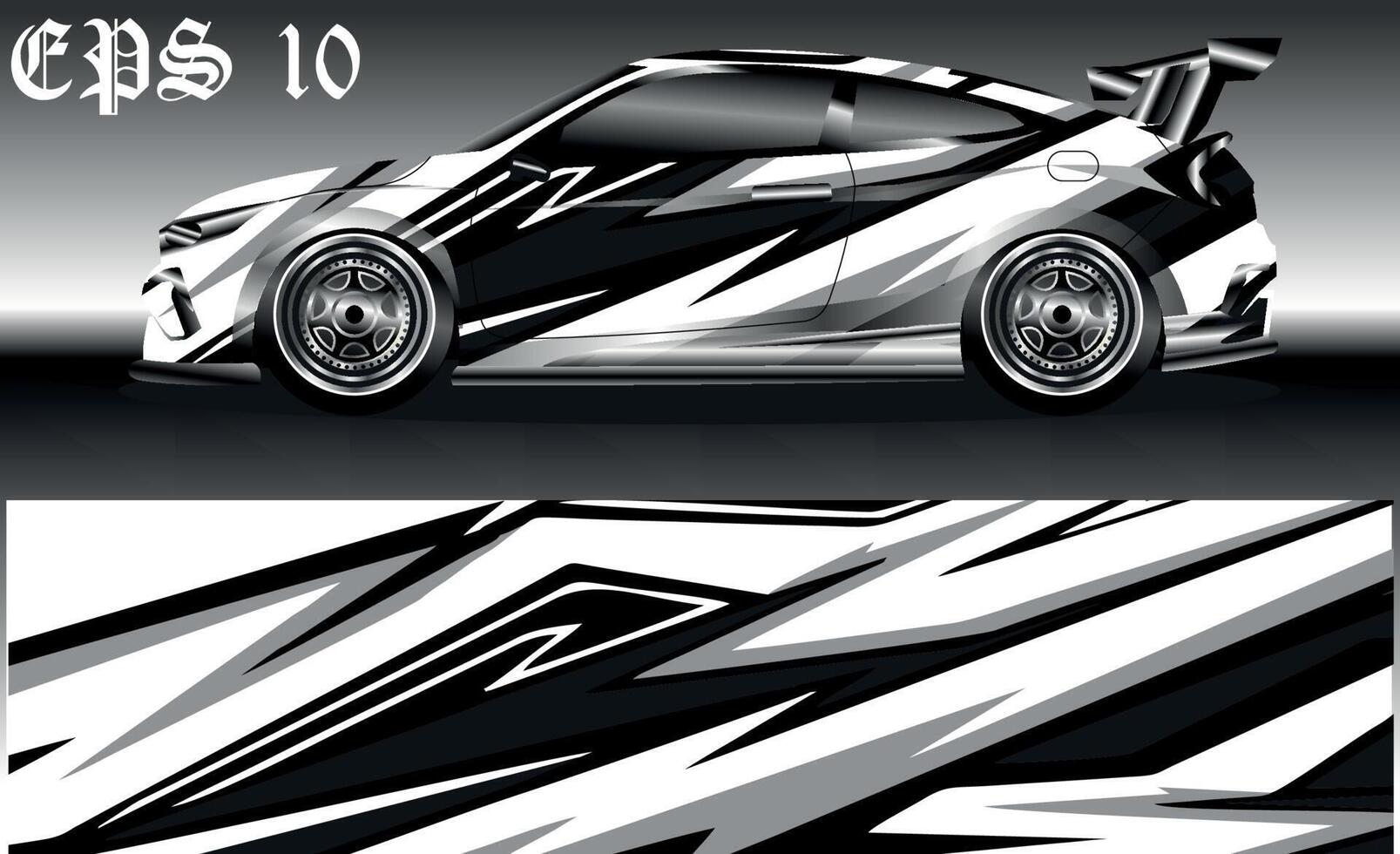 car wrap abstract racing graphic background for vinyl wrap and stickers vector