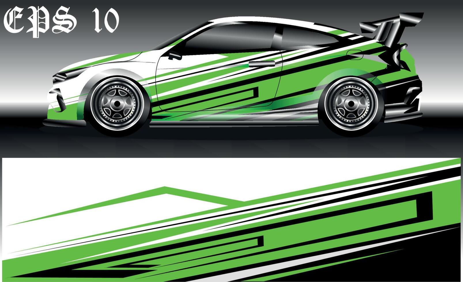 car wrap abstract racing graphic background for vinyl wrap and stickers vector