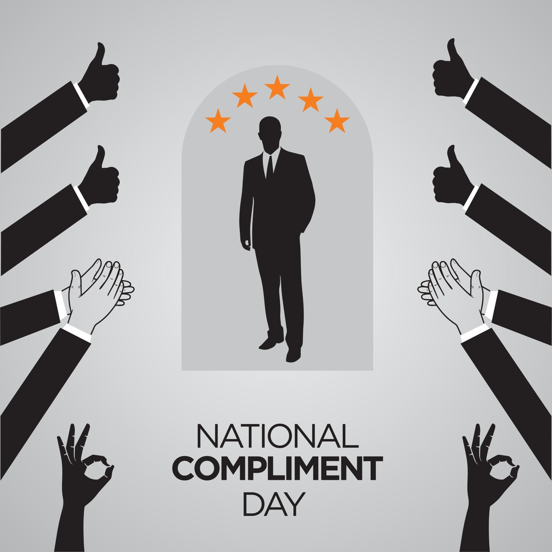 National Compliment Day. January 24. Holiday concept. Template for