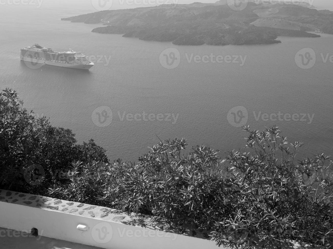 Santorini island in greece photo