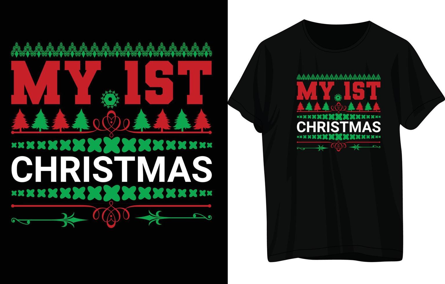 Christmas T-Shirt Design vector