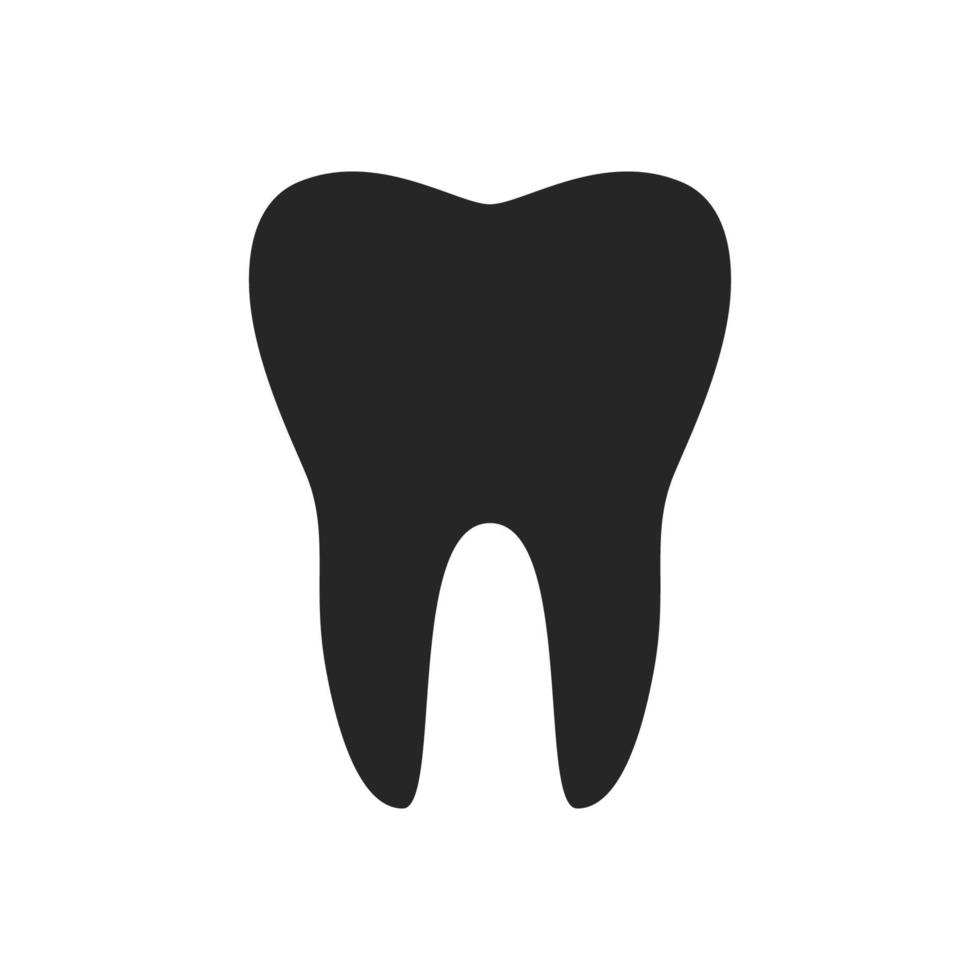 Tooth vector isolated on white background