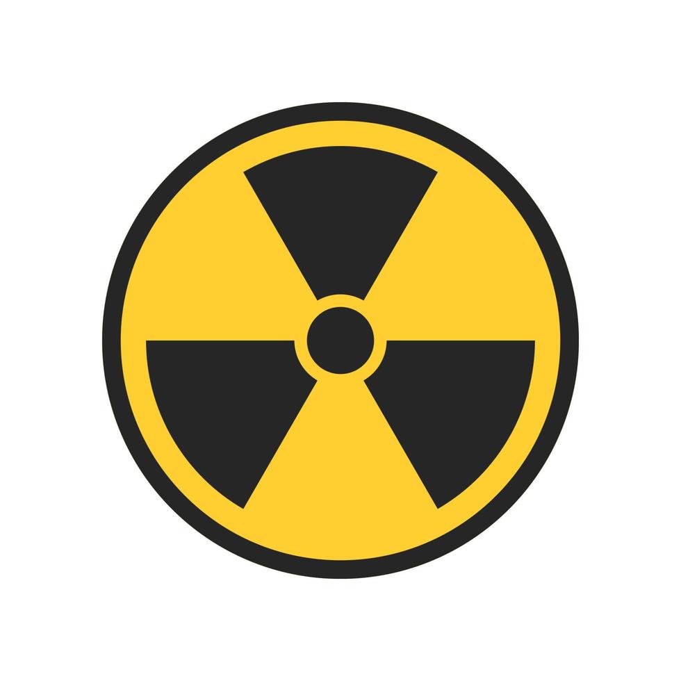 Radiation  symbol isolated on white background vector