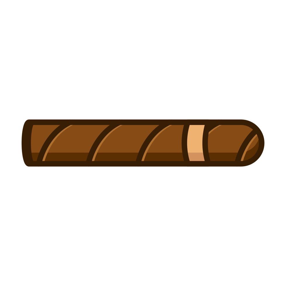 cigarro icono vector aislar sobre fondo blanco