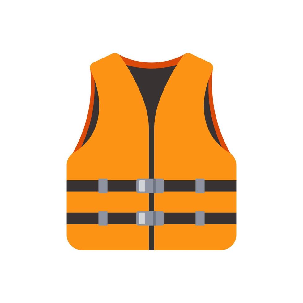 life jacket vector isolated oon white background