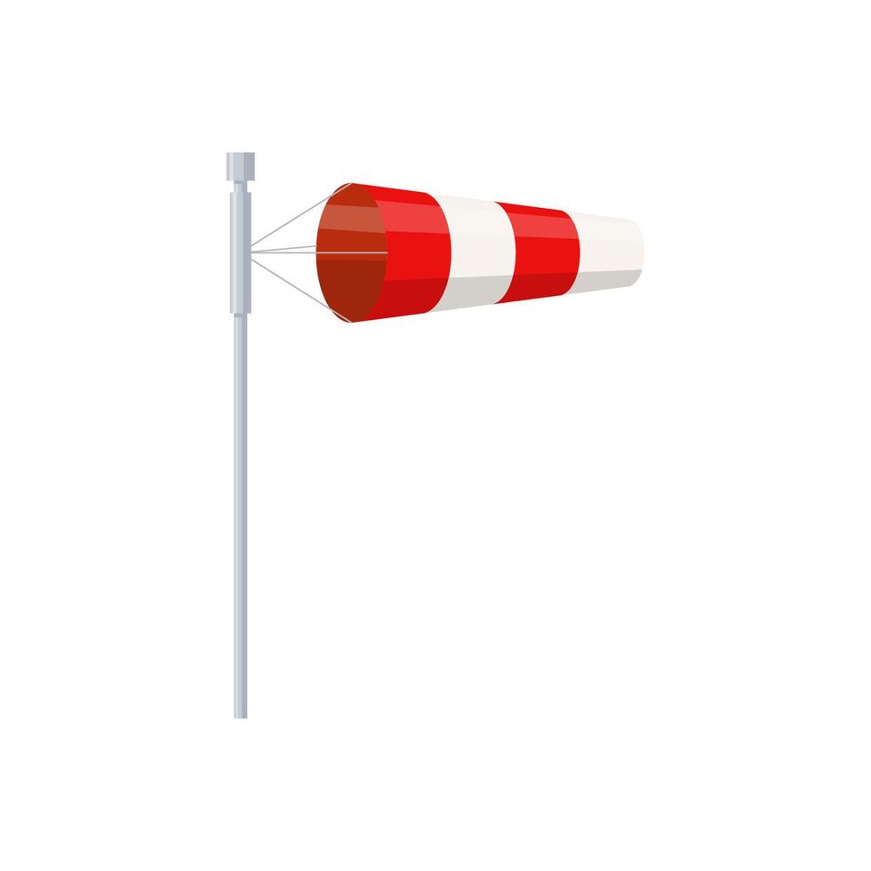 Windsock signal wind speed flag vector