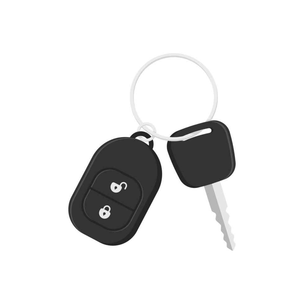 Car key vector isolated on white background