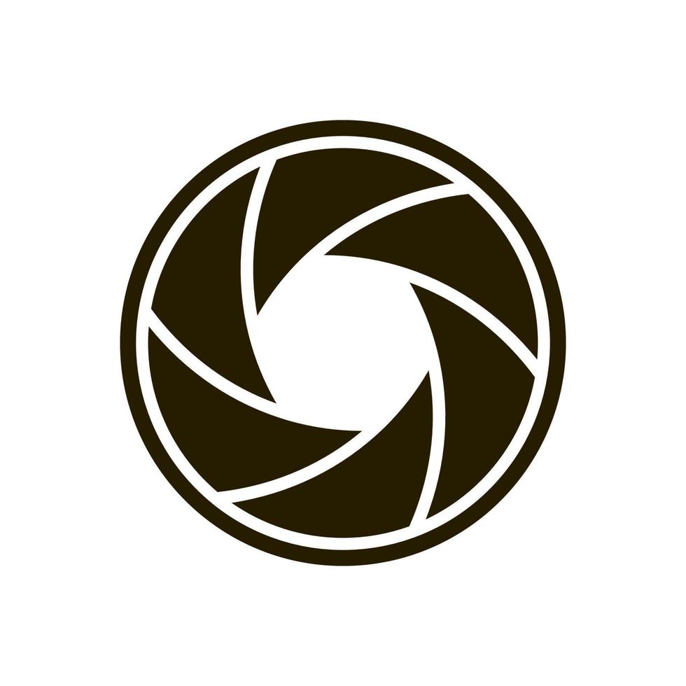 Camera shutter icon isolated on white backround vector
