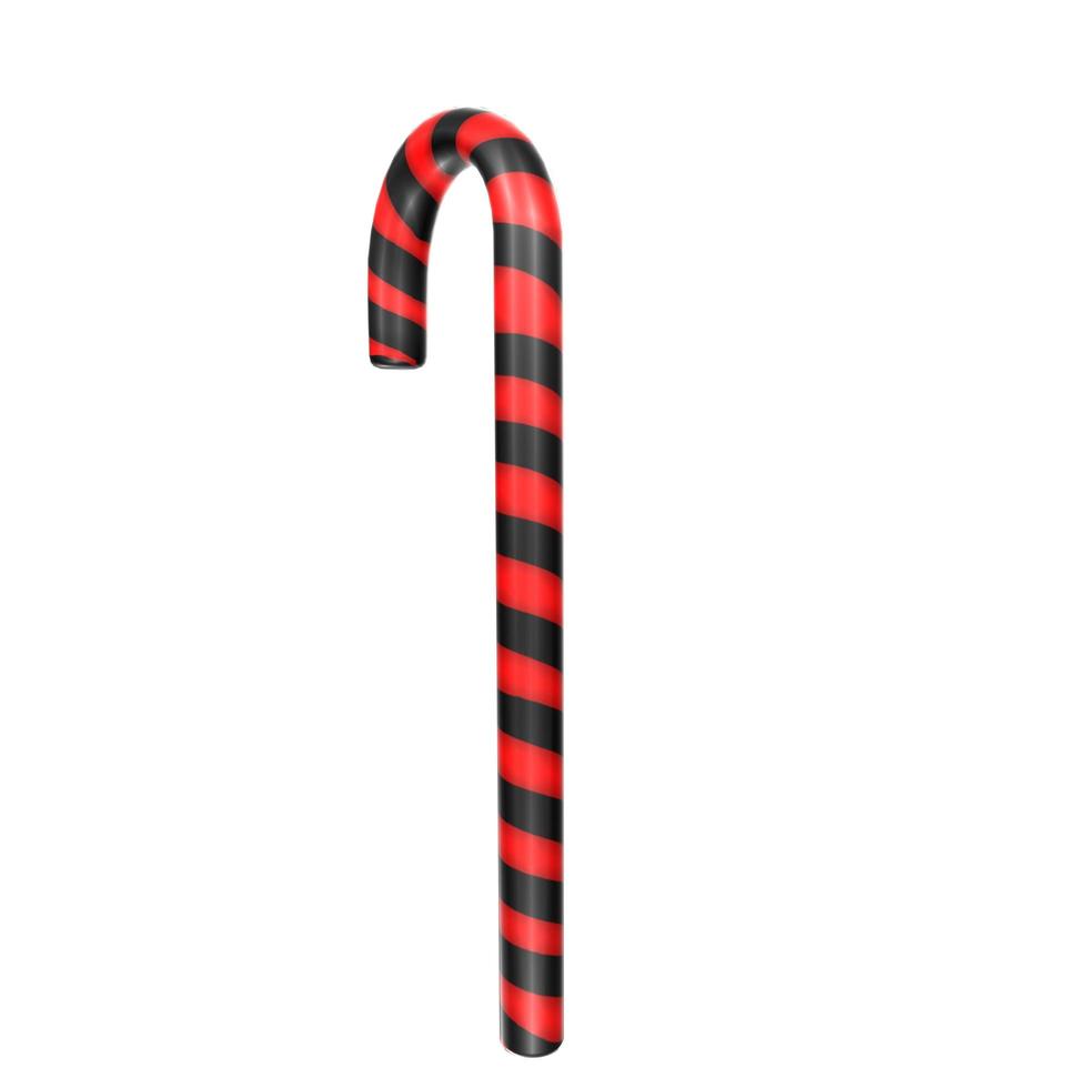 christmas cane isolated on background photo