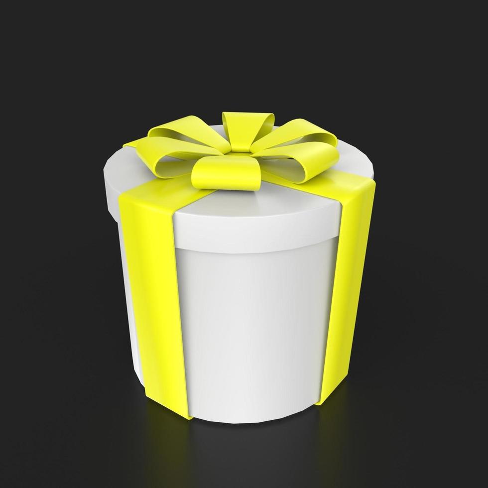 Gift box isolated on background photo