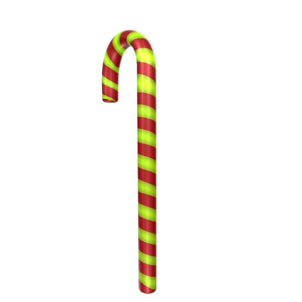 christmas cane isolated on background photo