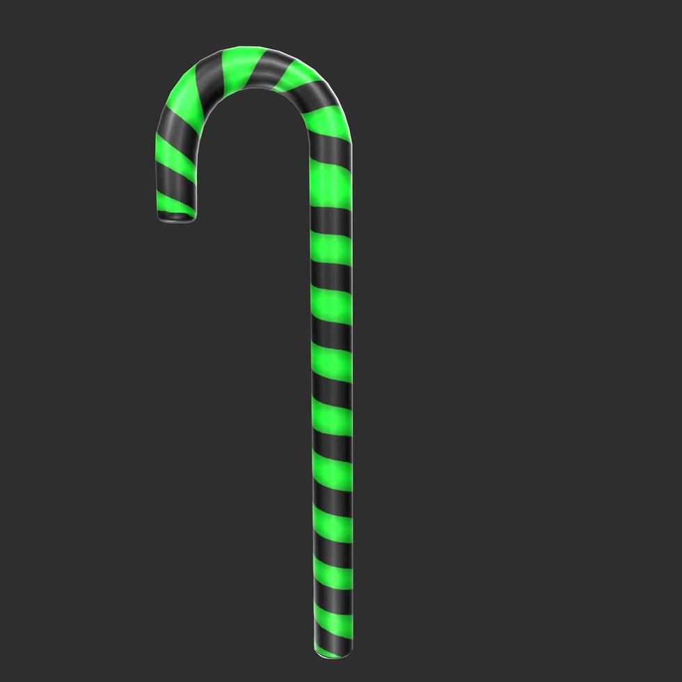 christmas cane isolated on background photo