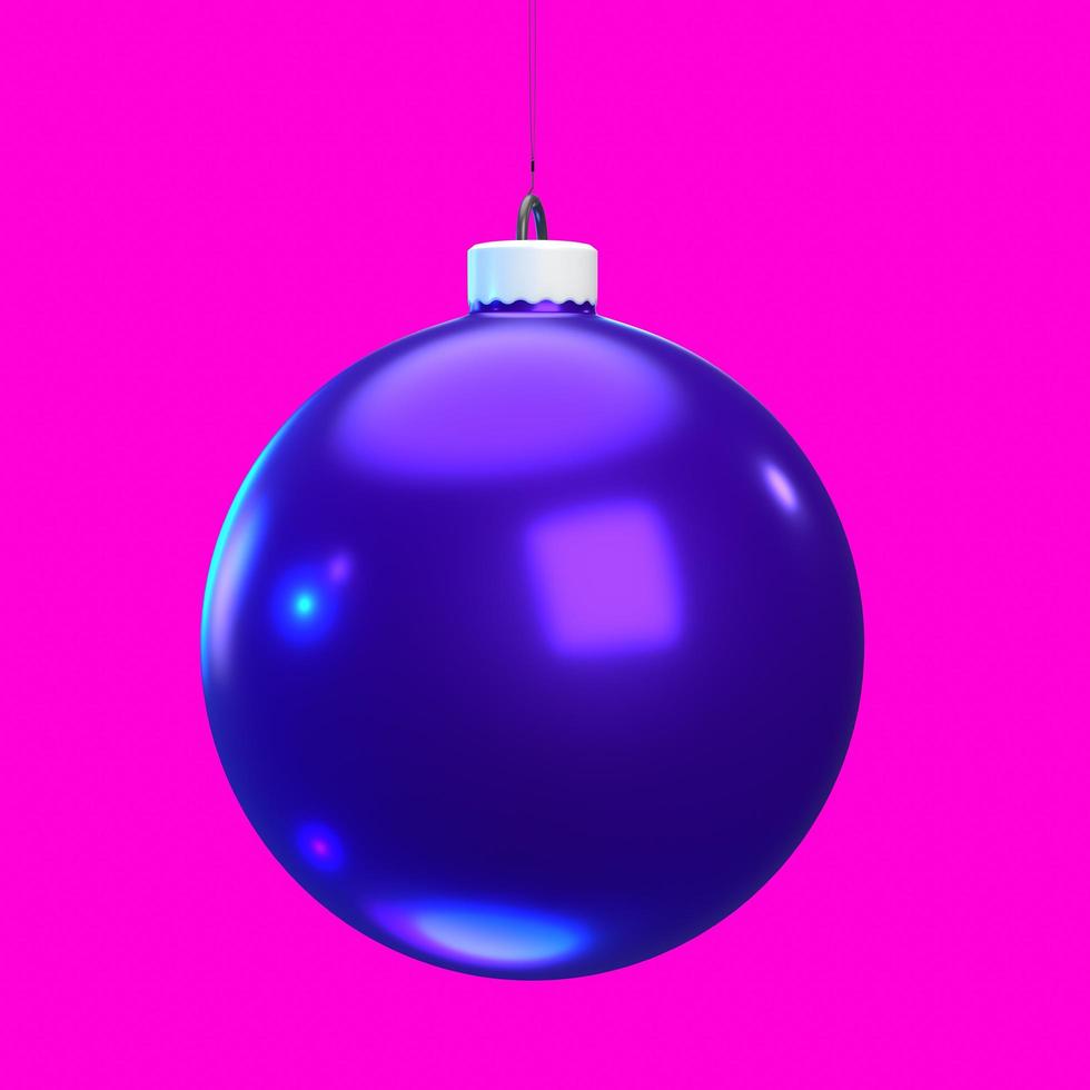 christmas ball isolated on background photo