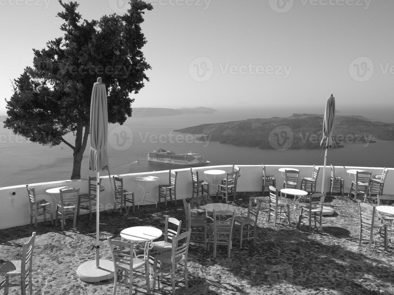 Santorini island in greece photo