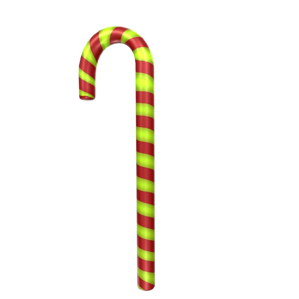 christmas cane isolated on background photo