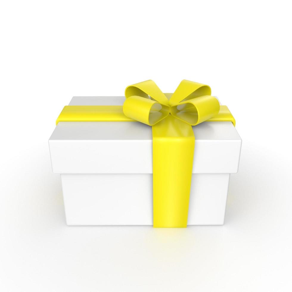 gift box isolated on background photo