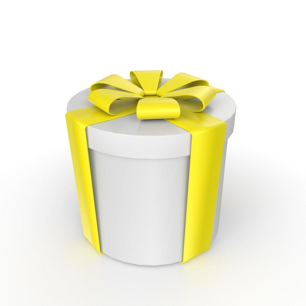 Gift box isolated on background photo