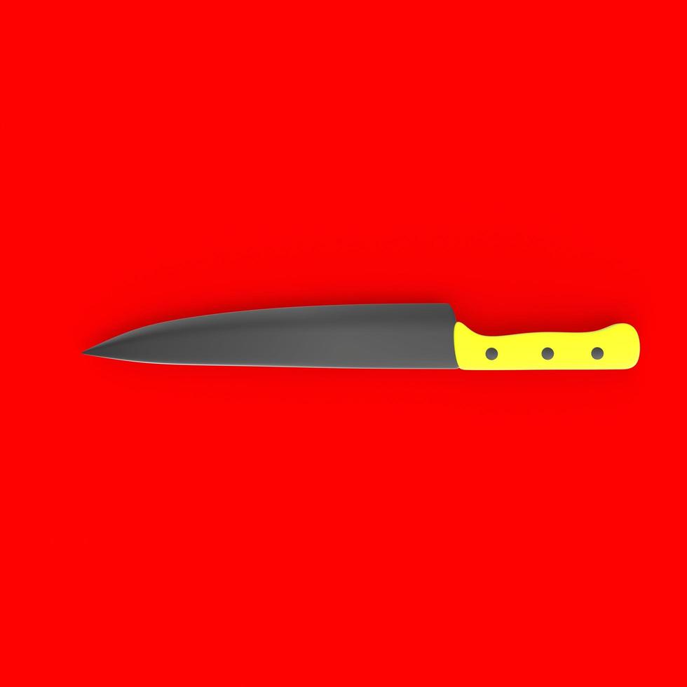 knife isolated on background photo