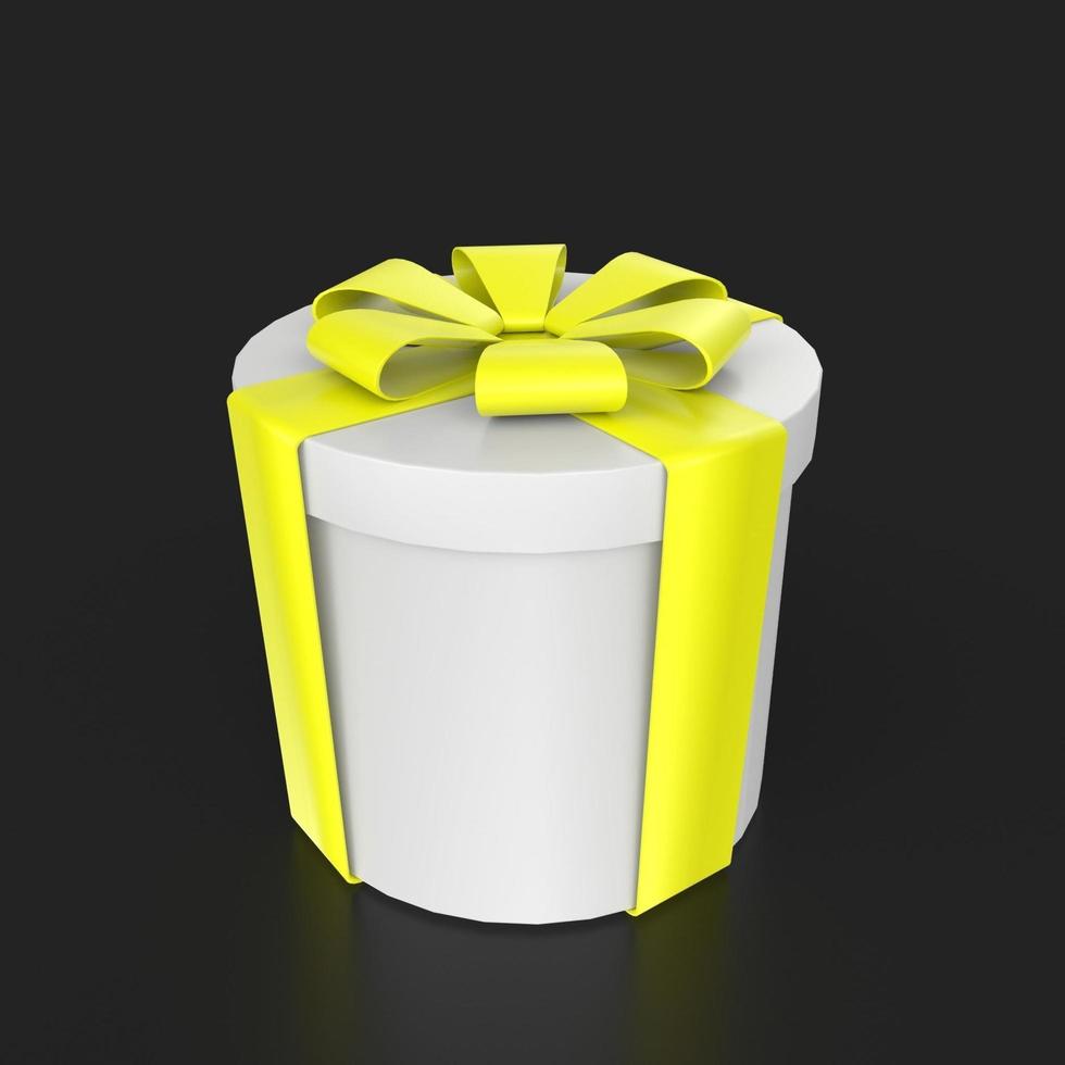 Gift box isolated on background photo