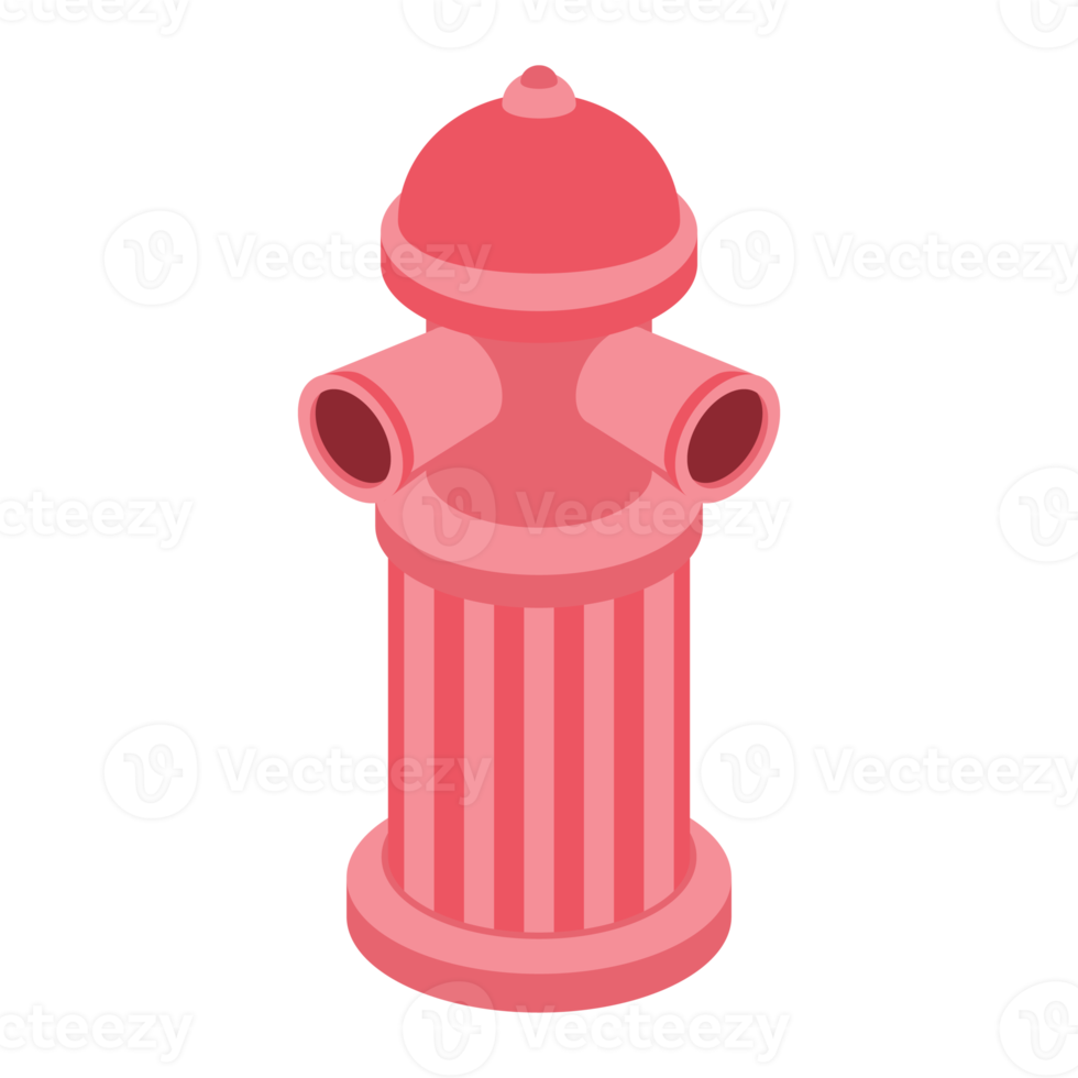 isometric fire hydrant faucet 3d universal scenery collection set png