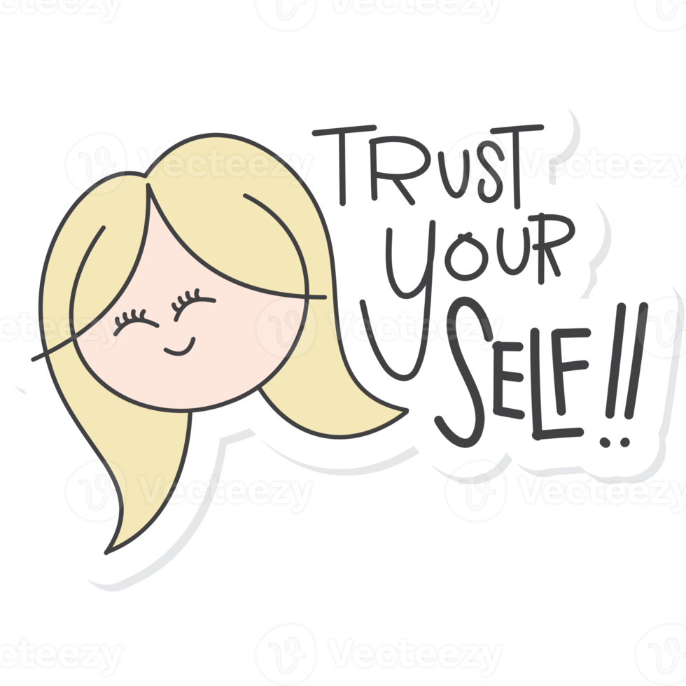 schattig esthetisch motivatie sticker bundel uw zelf png