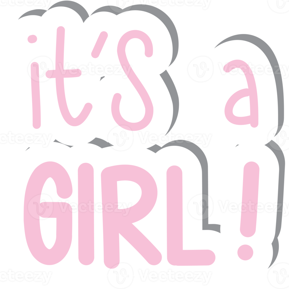Aesthetic Sticker Baby Born Girl Handwriting Collection png