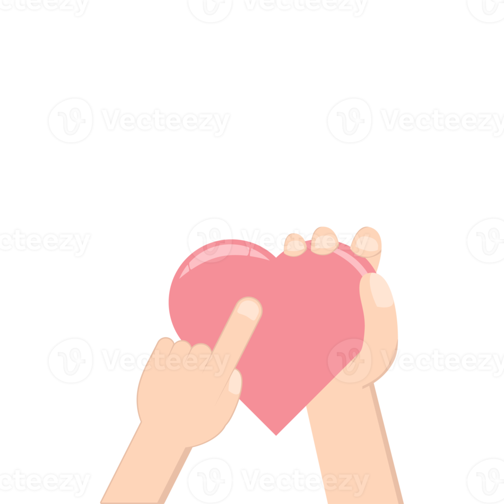 Left Handed Pointing Heart Love Symbol Humanity and Charity png