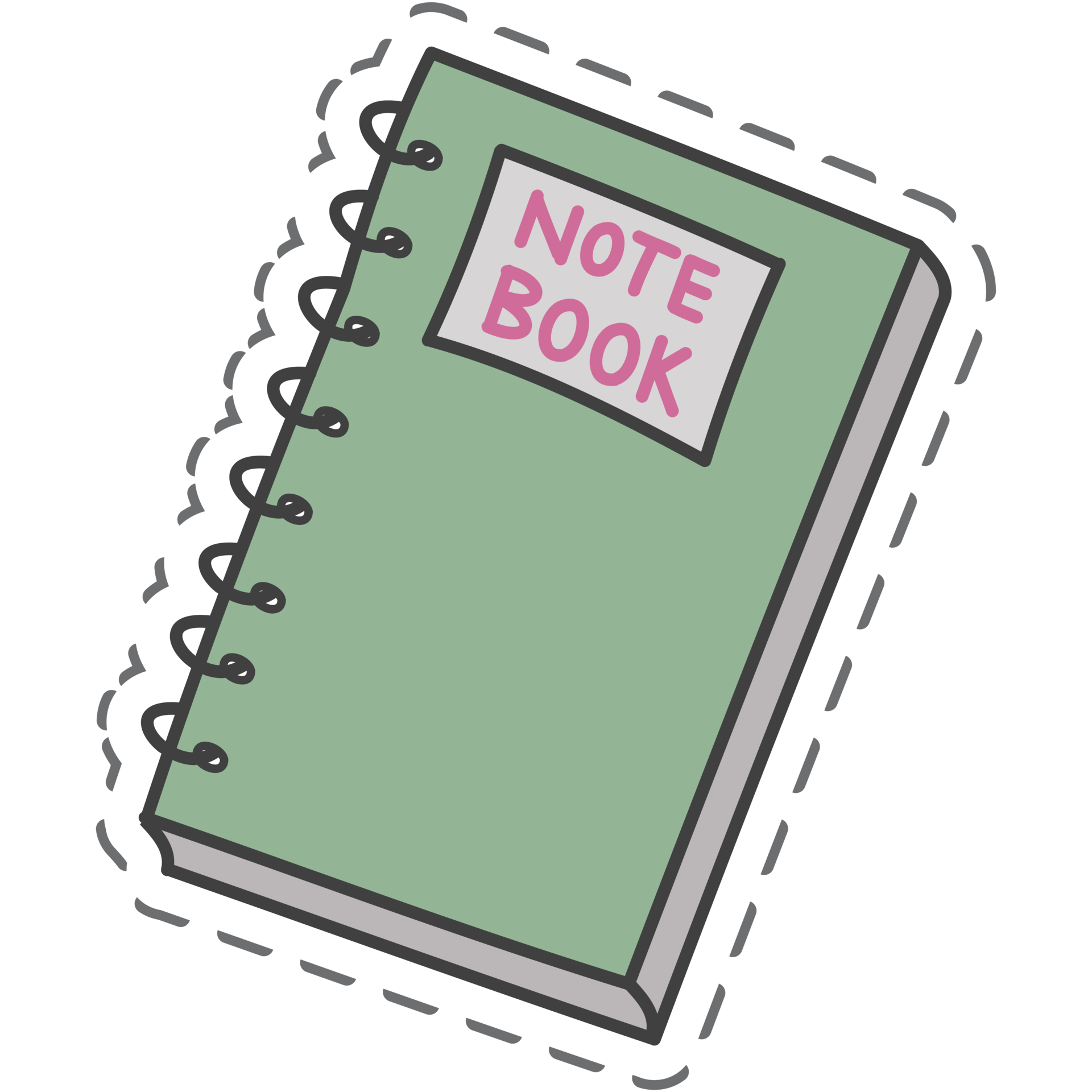 Adesivo de caderno est tico de volta s aulas 16731247 png