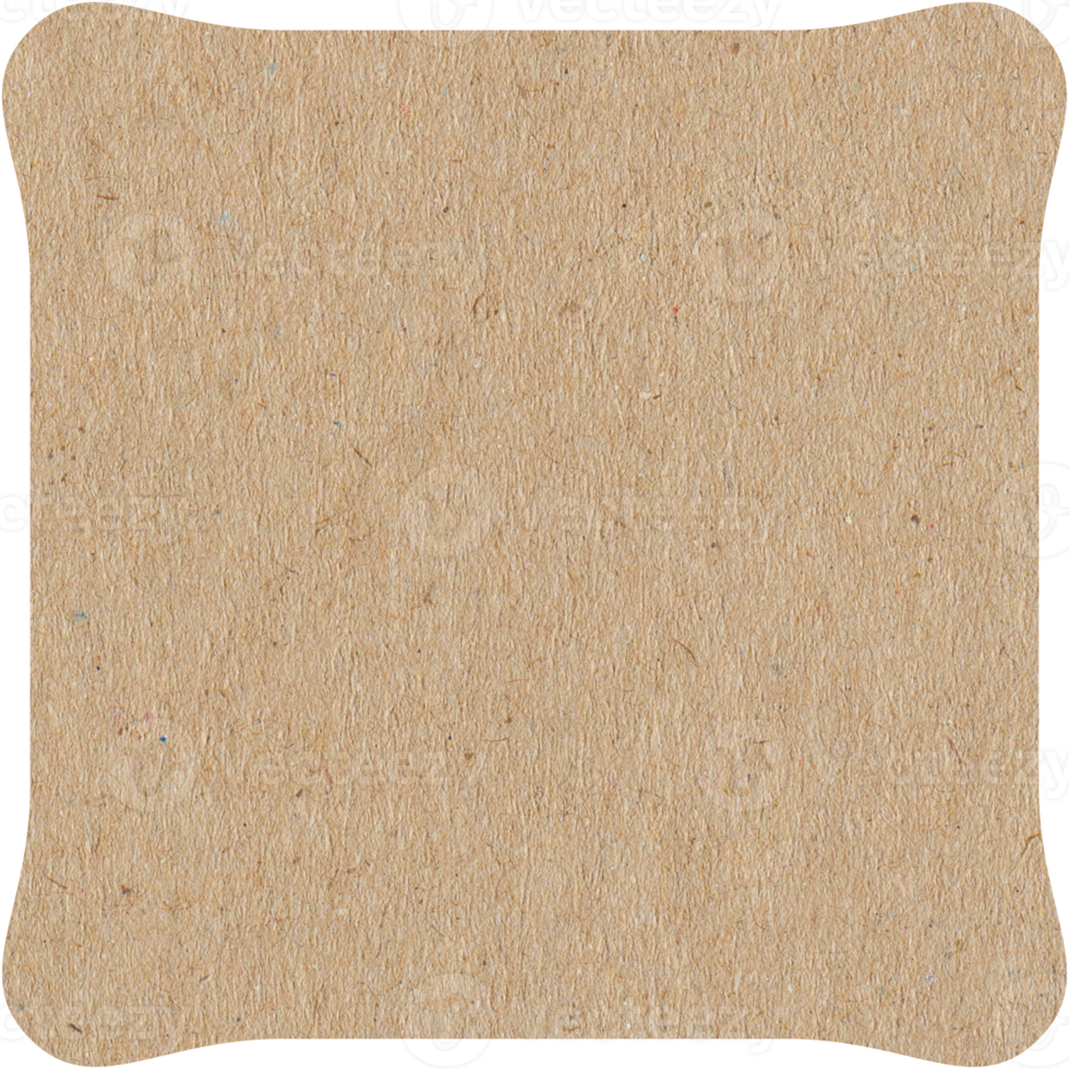 feuille de papier vintage dans la collection de formes de base png