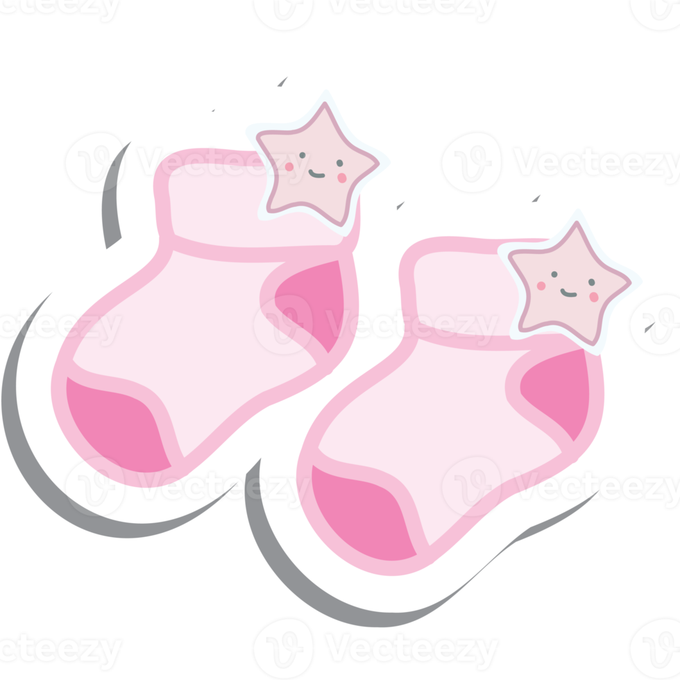 Aesthetic Sticker Warm Baby Born Girls Socks Collection png