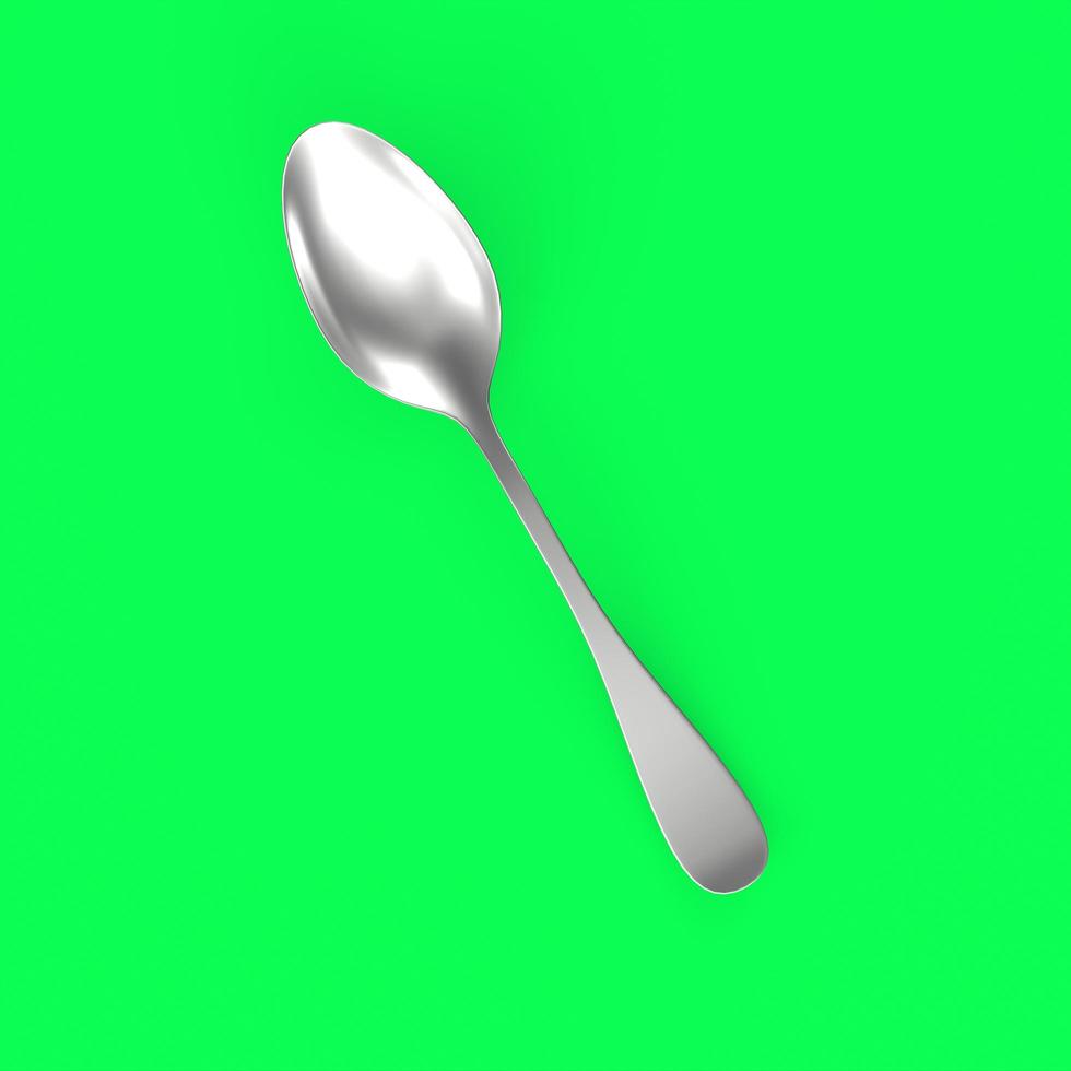 spoon isolated on a background photo