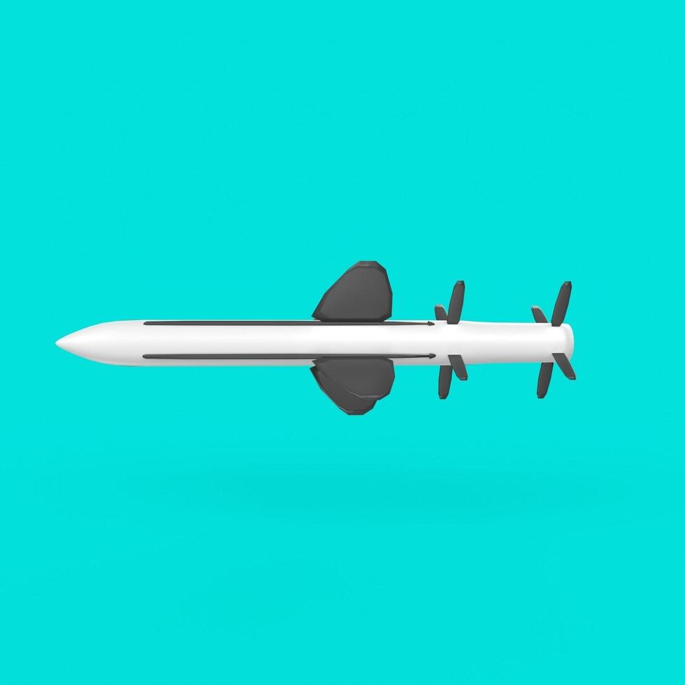 rocket isolated on background photo