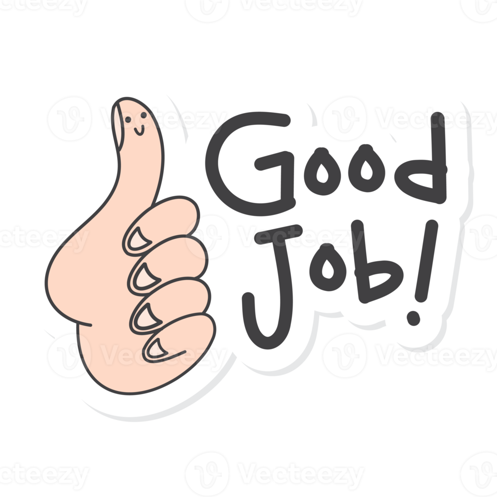 Cute Aesthetic Motivation Sticker Good Job 16731406 PNG