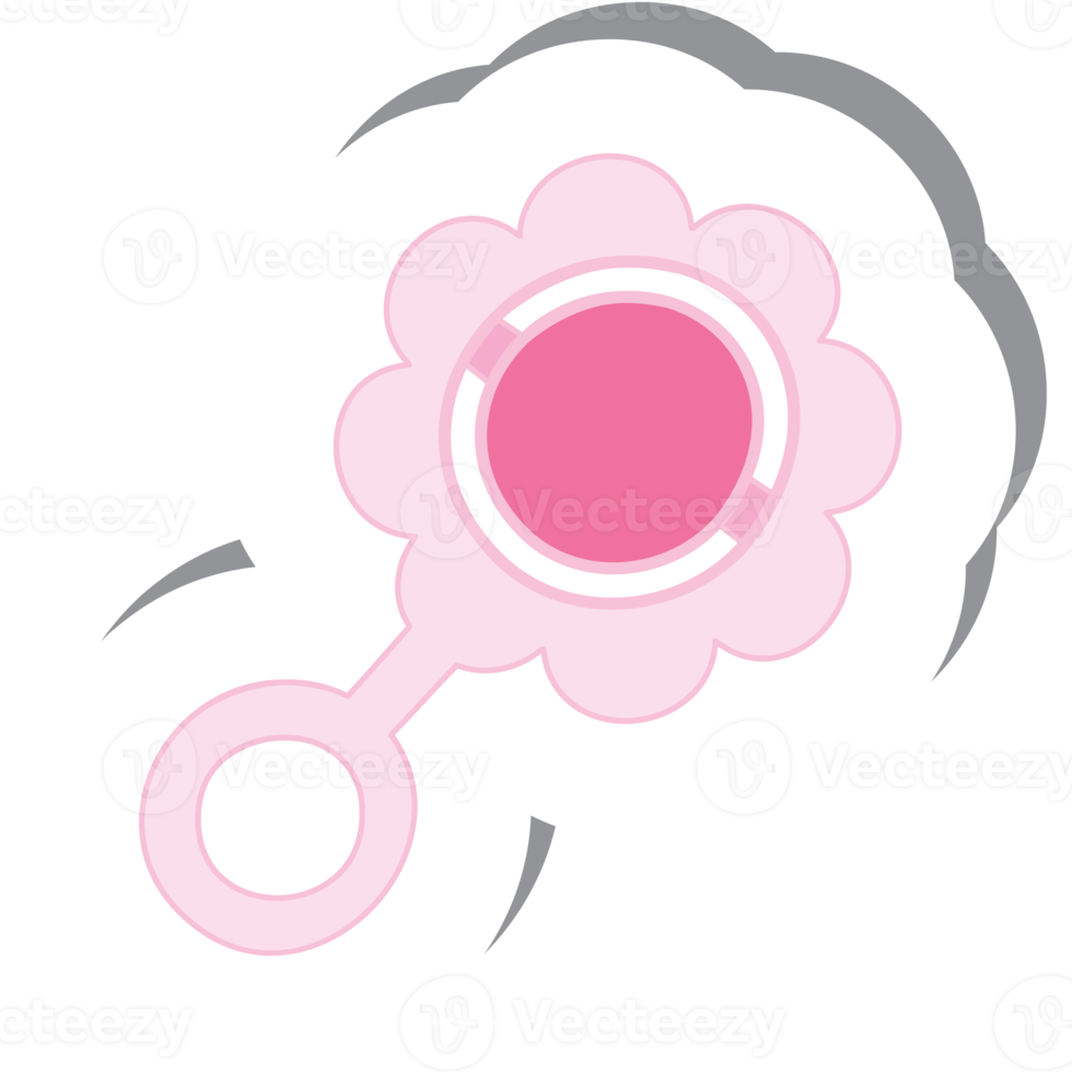 Aesthetic Sticker Flower Shaped Baby Born Girls Toys Collection png