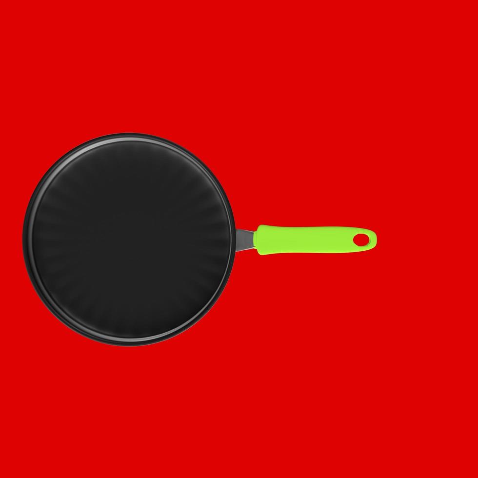 Frying pan isolated on a background photo