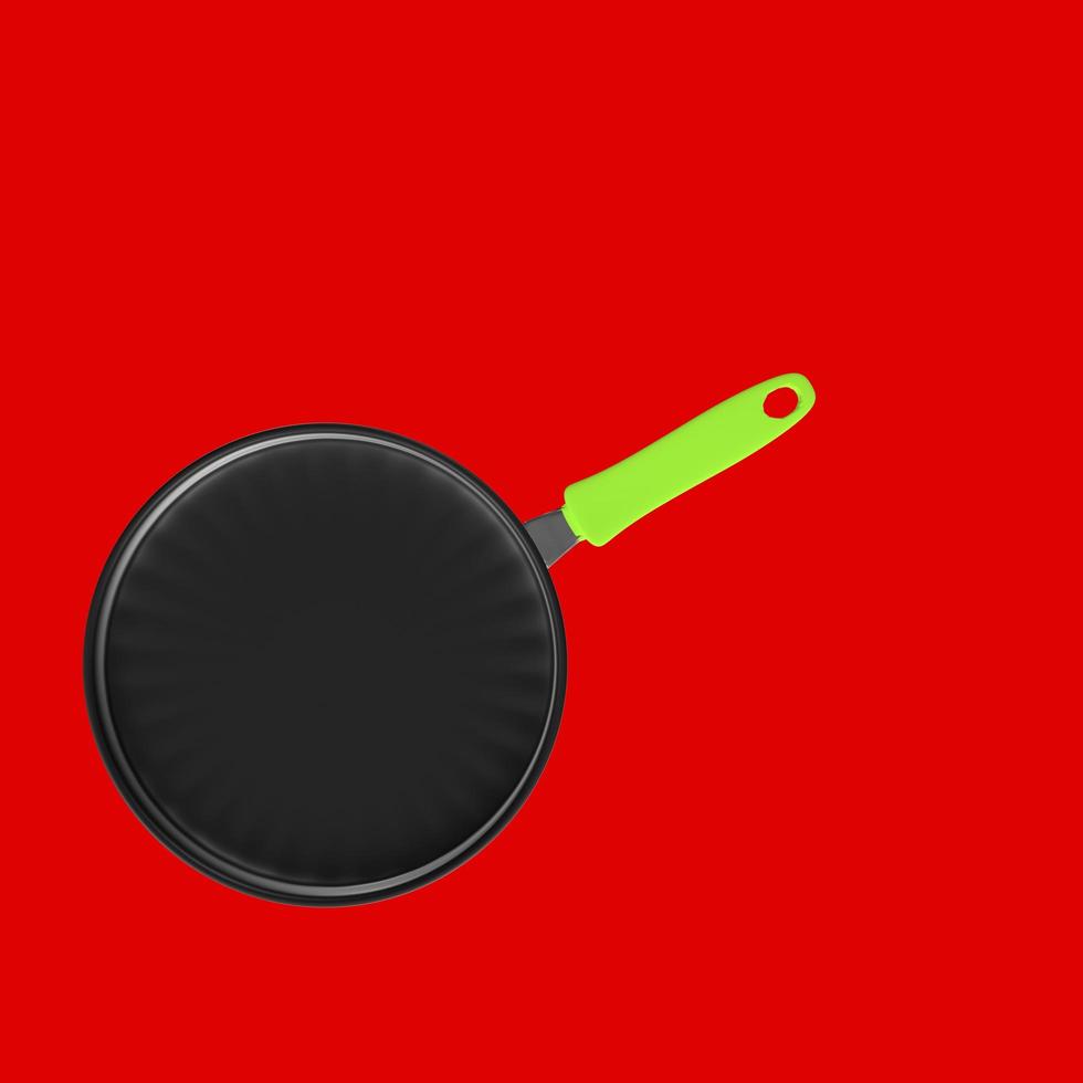 Frying pan isolated on a background photo