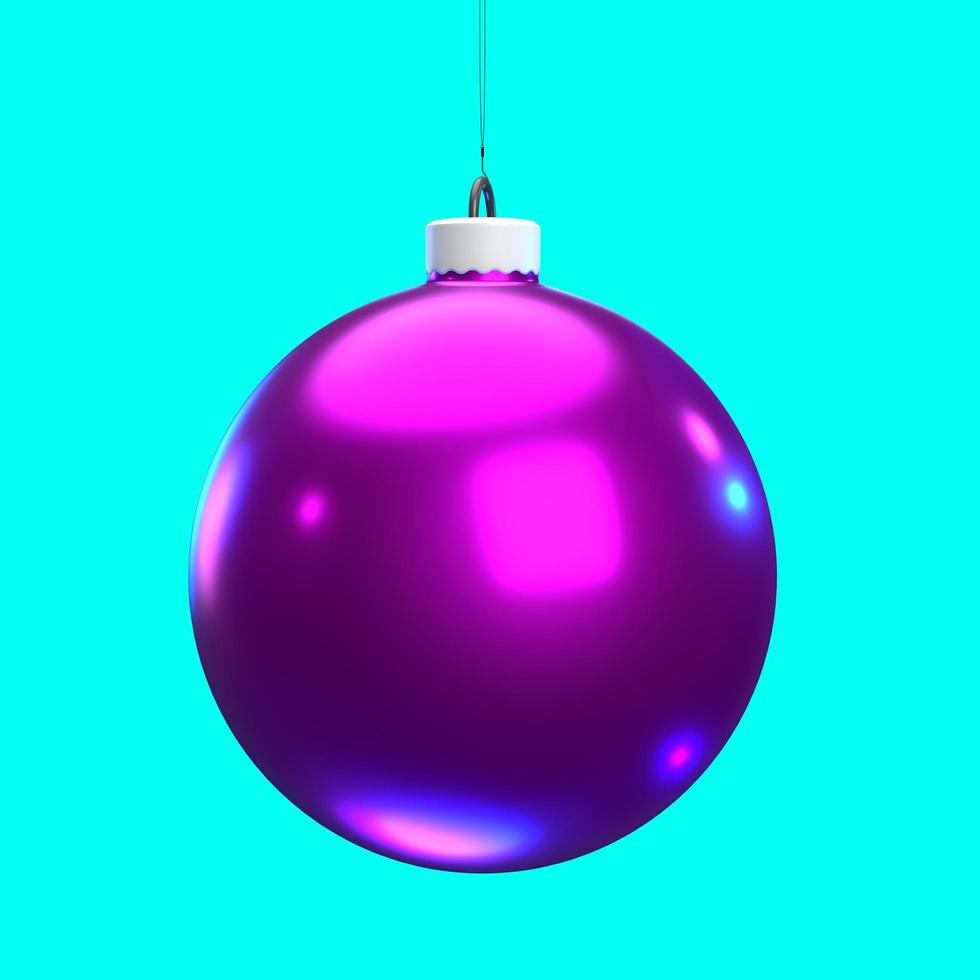 christmas ball isolated on background photo