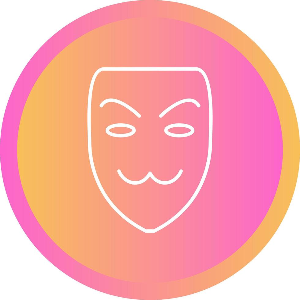 icono de vector de máscara de hacker