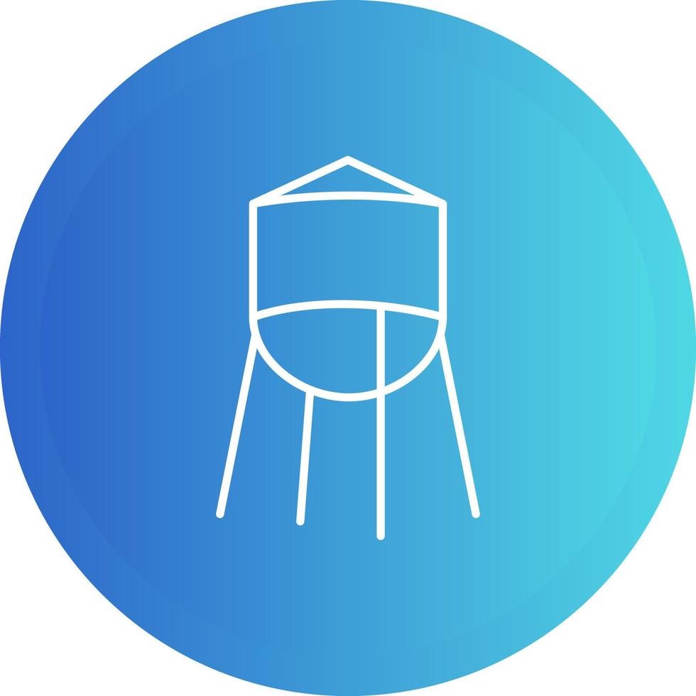 Water Tower Vector Icon