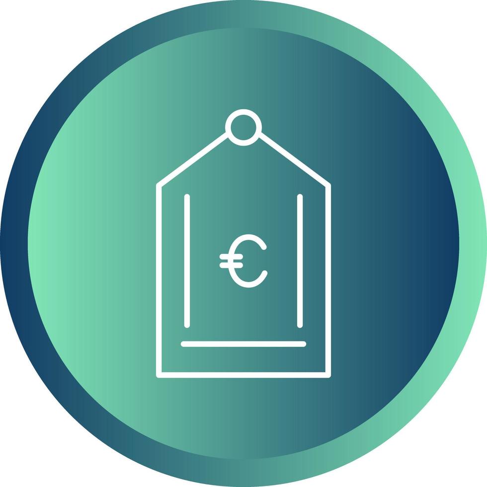 Euro Tag Vector Icon