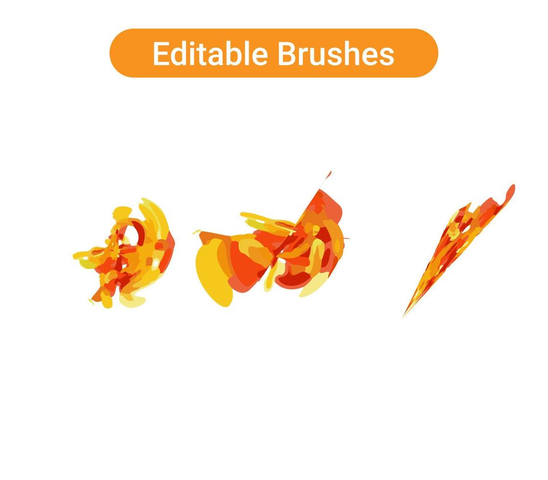 Brush strokes Pro vector