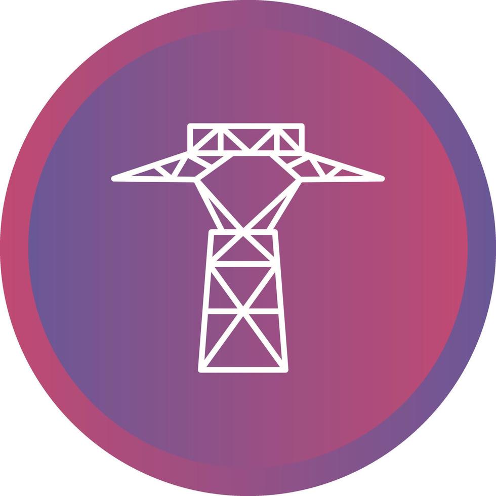 Power Line Vector Icon